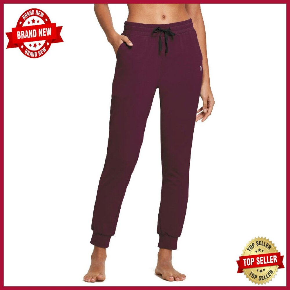 Cotton Joggers With Pockets Tapered Lounge Sweatpants For Women
